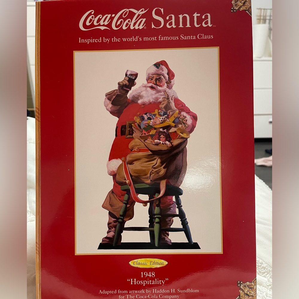 Coca Cola Santa Claus Figure Mattel 1948 Hospitality NEW IN BOX